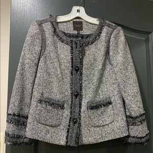 NWT The Limited lady day tweed jacket sz Med